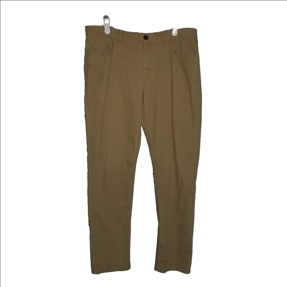 Penquin Khaki Straight Leg Cotton Chino Cords MicroWhale Label Reads Size 34X32*